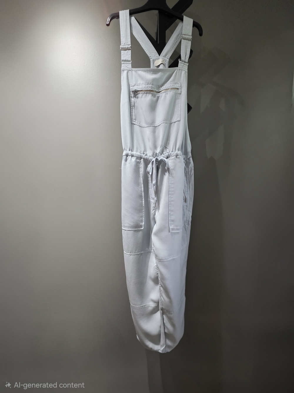 Wilfred Light Blue Denim Overalls with Drawstring Waist